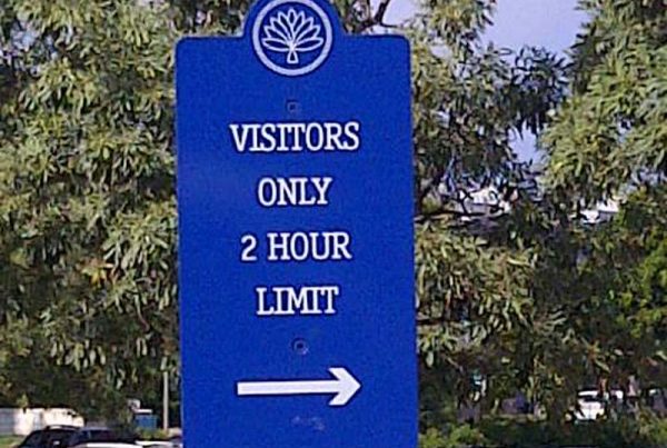 road poster sign